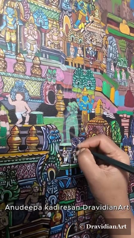 Srirangam Gopuram Series – The Final Process Video