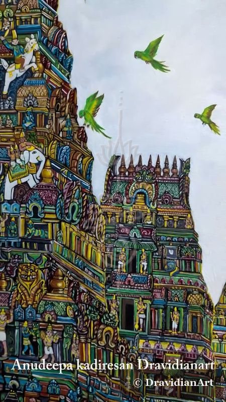 🦜 Sapta Rishi – Srirangam Gopuram