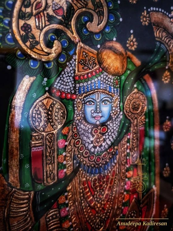 Detail of the Dwarakar Mysore painting